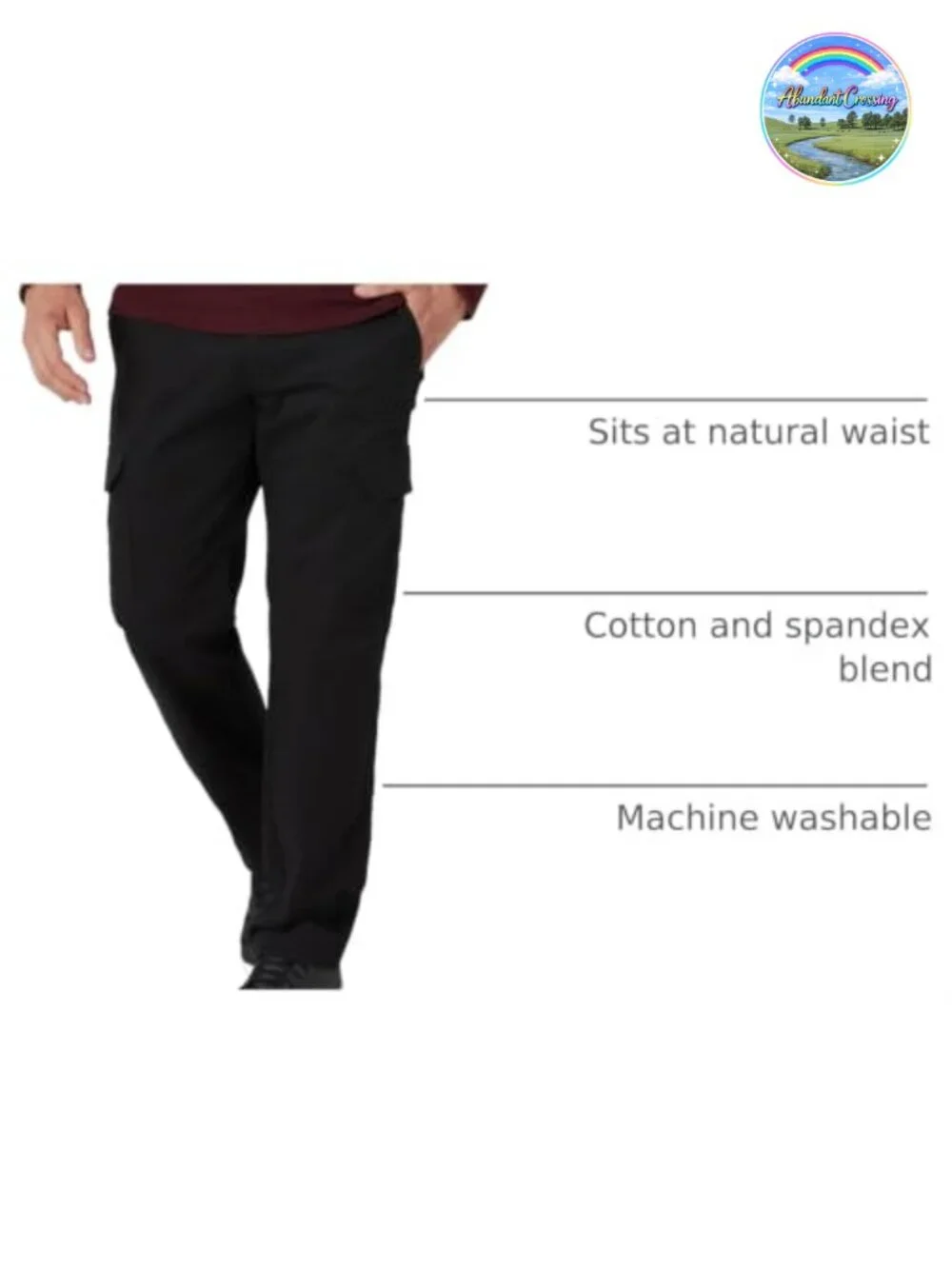 Lee Men's Performance Stretch Twill Cargo Pants Straight Fit Size 36
